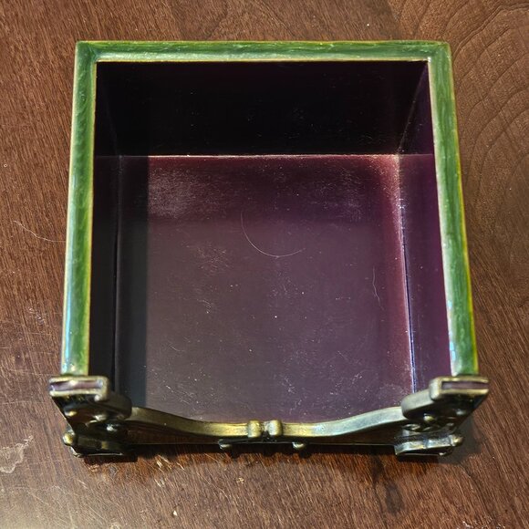 RARE JAY STRONGWATER ARABESQUE DARJEELING POST IT HOLDER DESK OFFICE CRYSTAL - Picture 2 of 6